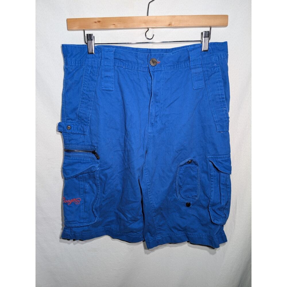 Coogi‎ Mens Cargo Utility Shorts 32W Bold Streetwear Retro Y2K Statement Piece